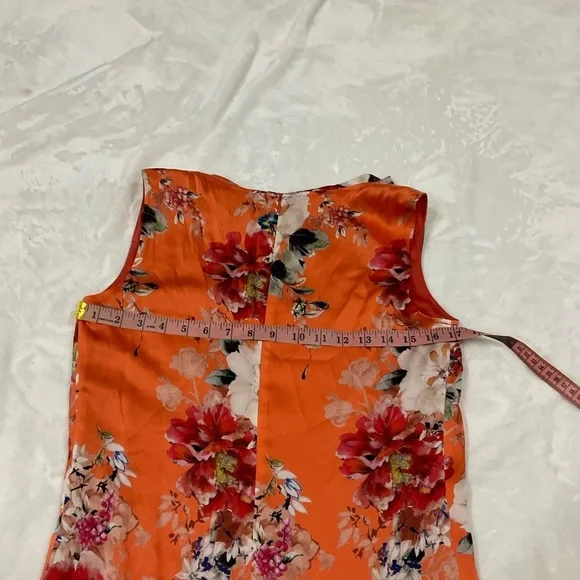 St. John Silk Vibrant Floral Midi Dress - Picture 12 of 16